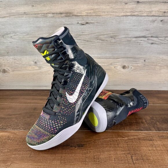 Nike Kobe 9 Elite Protro Masterpiece Mens Size 12 Black Silver Volt FZ7335 001 - Picture 1 of 9